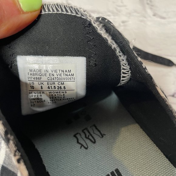 Converse All Star 517626F Women's 10 Black & White Plaid Sneakers Shoes Canvas - Picture 11 of 11